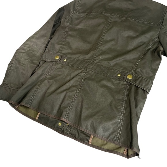 J. Crew Downtown Field Jacket XS Army Workwear Chore Coat City Waxed Cotton - Picture 8 of 11